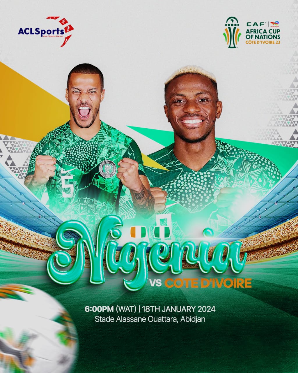AFCON2023 CLASSIC PREVIEW: Côte d'Ivoire vs Nigeria - ACLSports